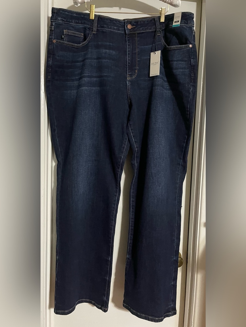 Judy Blue Jeans Womens 24W Blue Straight High Rise Stretch Denim Casual NWT